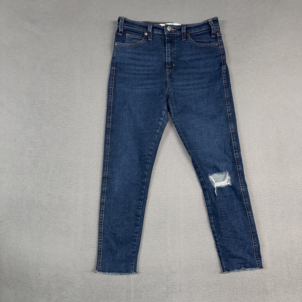 Signature Levis Jeans Womens 4 Blue High Rise Skinny Heritage Stretch Denim